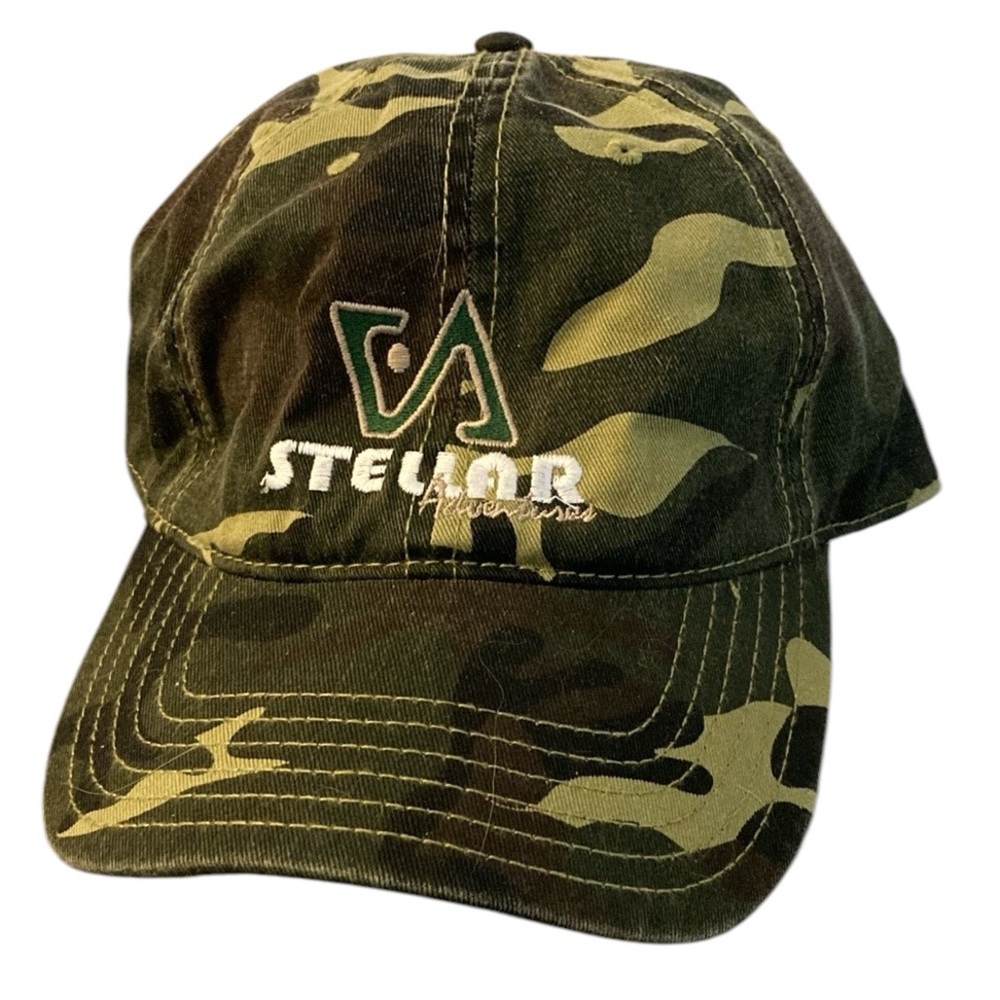 🟢3/$15 Otto Camouflage baseball hat Cap stellar adventures adult adjustable